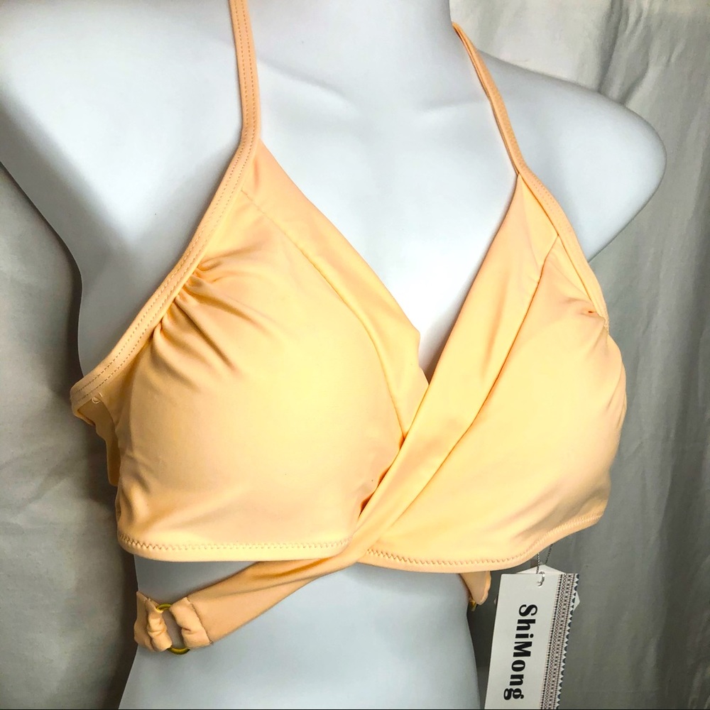 🔴 Wrap Bikini Top (Nude/Peach)